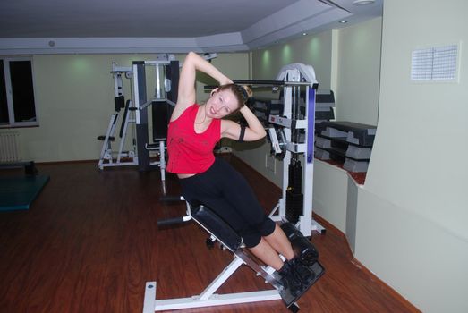 woman training fitness