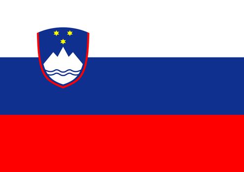 Illustration of the flag of Slovenia