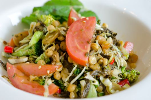 Tea Leaf Salad or Lahpet , famous cuisine of Myanmar