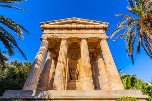 Monument to Sir Alexander Ball in the Lower Barrakka Gardens, Valletta, Malta