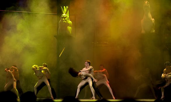 CHENGDU - FEB 2: The World Famous Dance Drama "Notre Dame de Paris" performed by Dance of the World Troupe at SICHUAN coliseum FEB 2, 2010 in Chengdu, China.