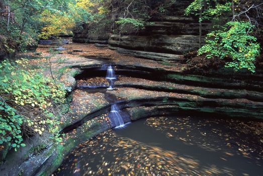 The Giants Bathtub at Matthiessen State Park in Illinois.