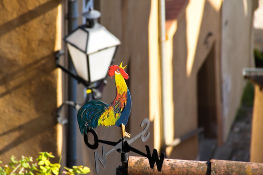 A weathercook on a roof in Krems, lower austria