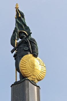 Detail of a monument for the soviet soldiers in Vienna, Austria