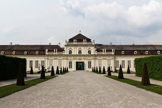 Exit of castle Belvedere in Vienna, Austria