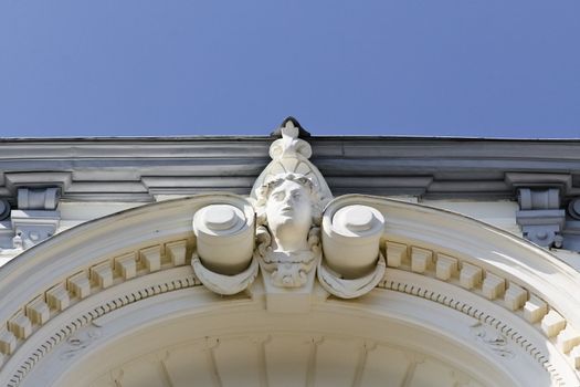 A detail of an aged house in Vienna