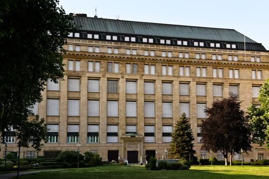The facade of Austria's national bank in Vienna