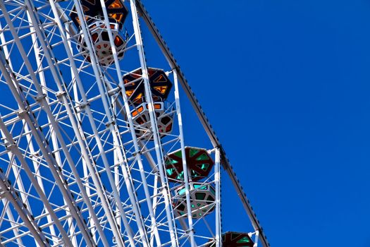 Segment of a ferris wheel on a fair in Vienna
