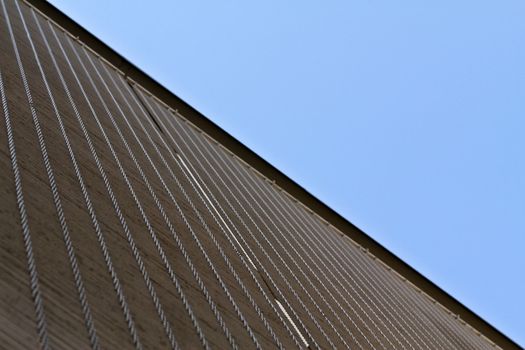 A special view on the facade of a new public garage at the outskirts of Vienna