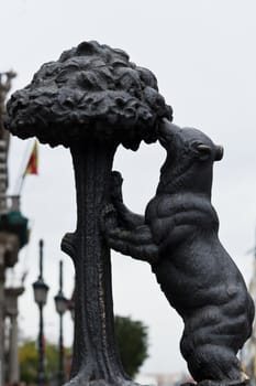 The famous symbol of Madrid on Puerta del Sol
