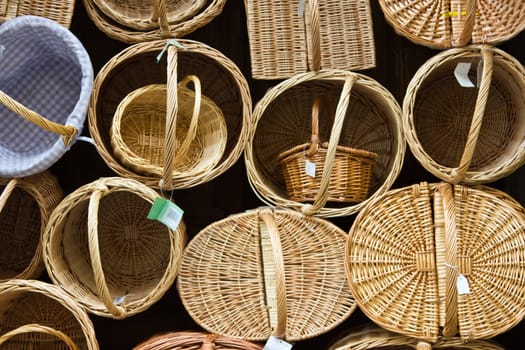 A set of baskets to sell at a small store in Segovia, Spain