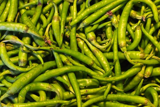 A basket of green chili