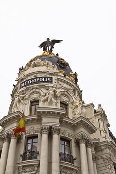 View on Madrid's famous Metropolis building