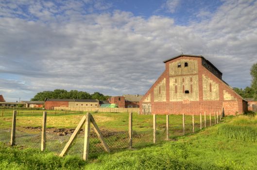 This photo present granary in an old farm HDR.