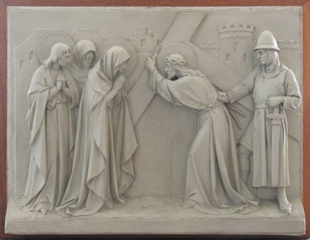 8th Stations of the Cross, Jesus meets the daughters of Jerusalem