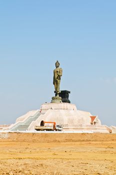 Beautiful Buddha image in Thailand a white background