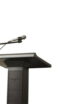 clipping path of microphone and podium