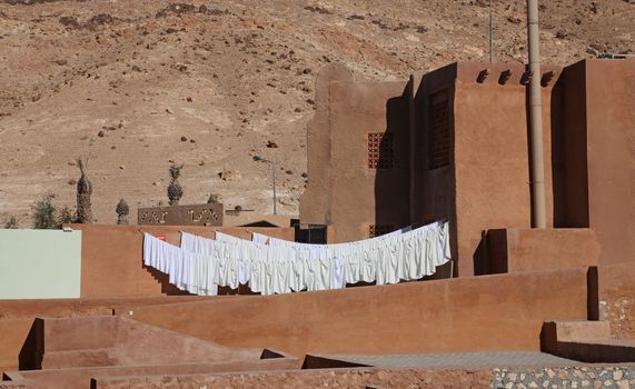 Hotel in the desert, Tamerza, Tunisia
