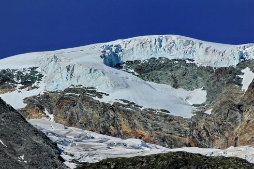 mountain and snow