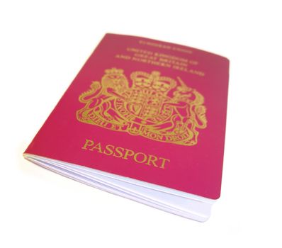 passport isolated in white
