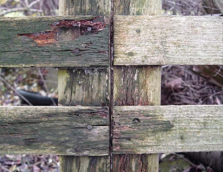 old wood fence