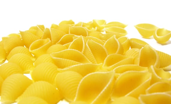 detail of pasta isolated in white
