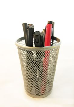 pens in a bucket