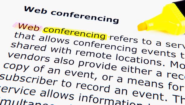 Text highlighted in yellow with felt tip pen