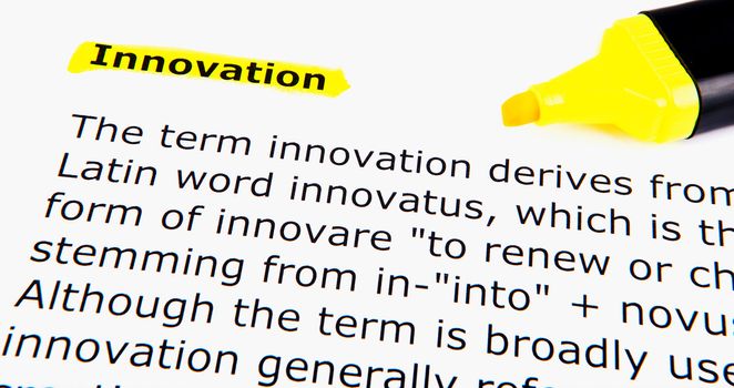 Text highlighted in yellow with felt tip pen