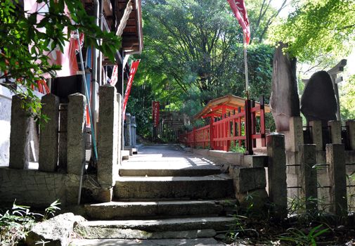 Fushimi Inari-taisha Shrine in Kyoto, Japan, This shrine dedicated to the god of rice and sake 