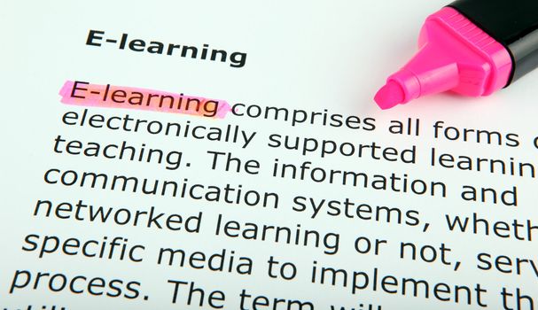 Text highlighted in yellow with felt tip pen
