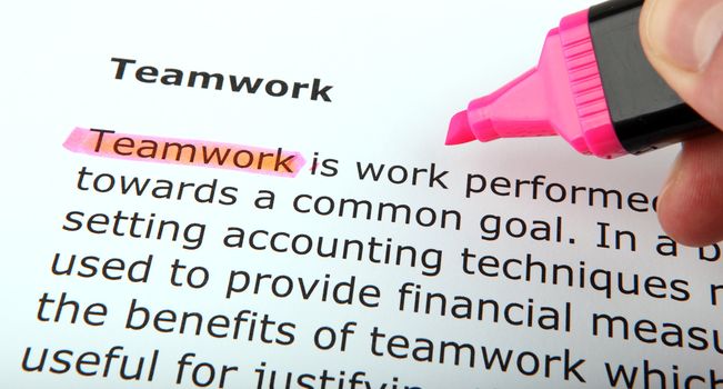 Text highlighted in yellow with felt tip pen