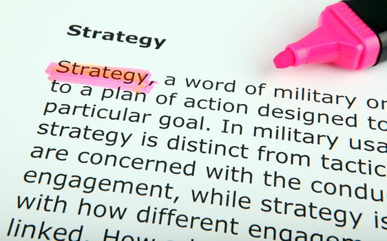 Text highlighted in yellow with felt tip pen