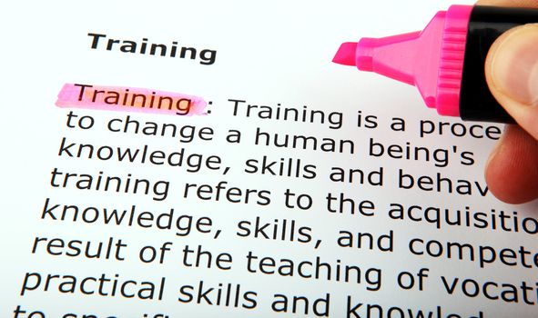 Text highlighted in yellow with felt tip pen
