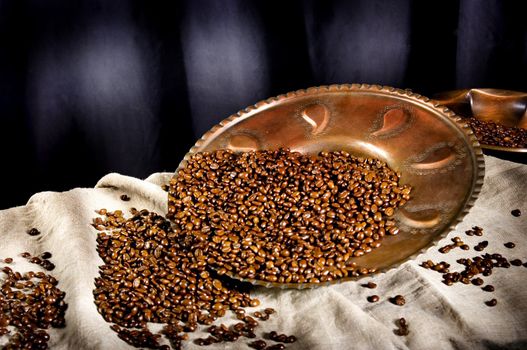 Coffee in grains is used for preparation of a popular and fragrant drink