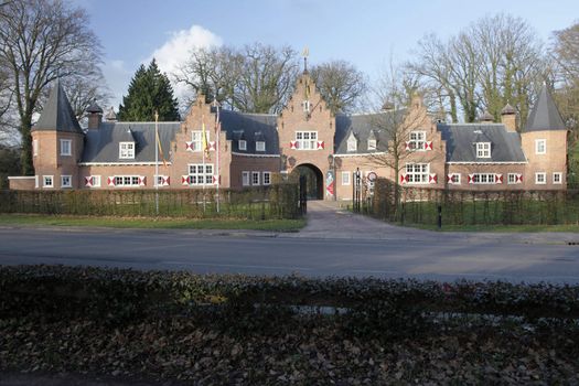 entrance building of Huis Doorn in the Netherlands