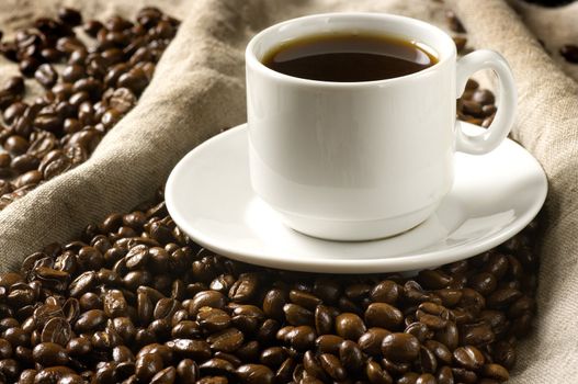 Coffee in grains is used for preparation of a popular and fragrant drink