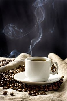 Coffee in grains is used for preparation of a popular and fragrant drink