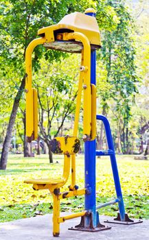 Exercise equipment in the park