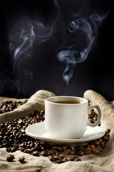 Coffee in grains is used for preparation of a popular and fragrant drink