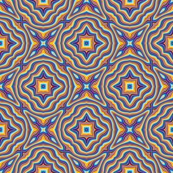Illustration of an abstract seamless Psychedelic background