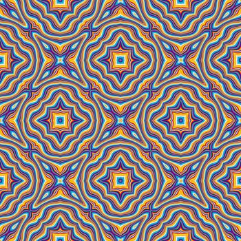 Illustration of an abstract seamless Psychedelic background