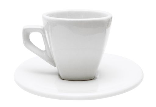 Small espresso cup isolated on a white background. File contains clipping path.