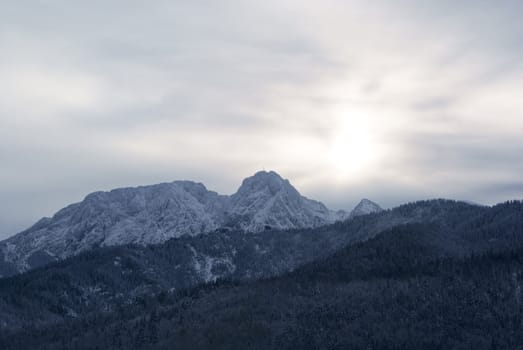 Tatra Mountains in the evening