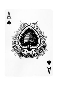 Playing card isolated on a white background. File contains clipping path.