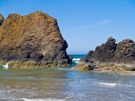 Rugged Rocky Beach on the Oregon Coast