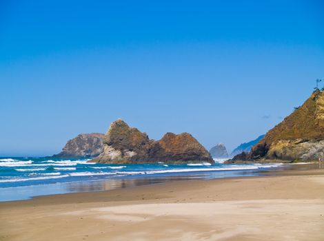 Rugged Rocky Beach on the Oregon Coast