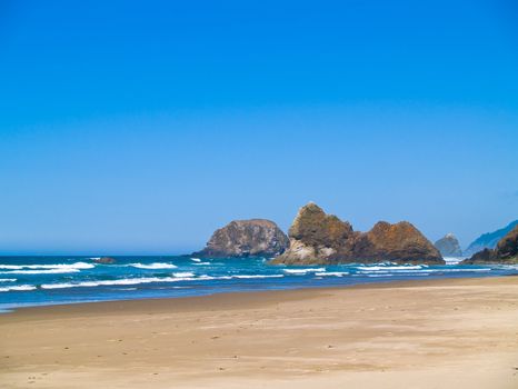 Rugged Rocky Beach on the Oregon Coast