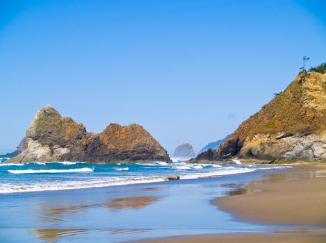 Rugged Rocky Beach on the Oregon Coast