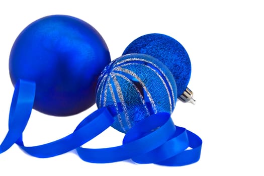 Photo the New Year's balls for a fur-tree ornament